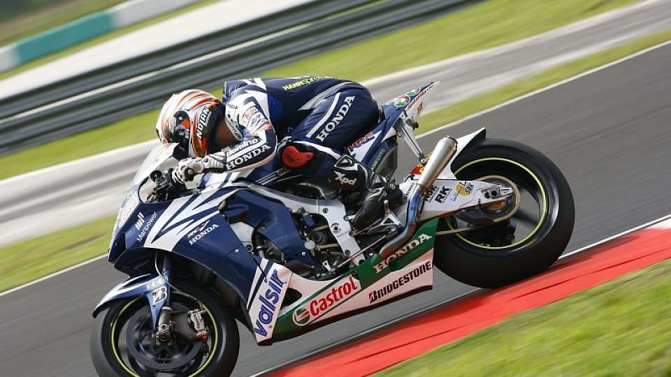 Marco Melandri konnte dem Team danke sagen, Foto: Honda