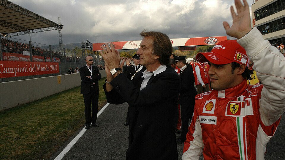Luca di Montezemolo steht hinter seinen Piloten, Foto: Ferrari Press Office