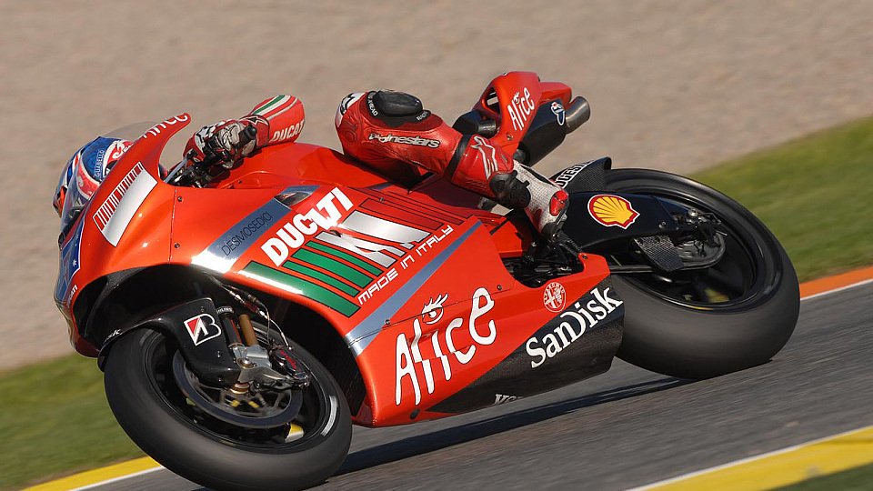 Casey Stoner hatte Dani Pedrosa nichts entgegen zu setzen, Foto: Ducati