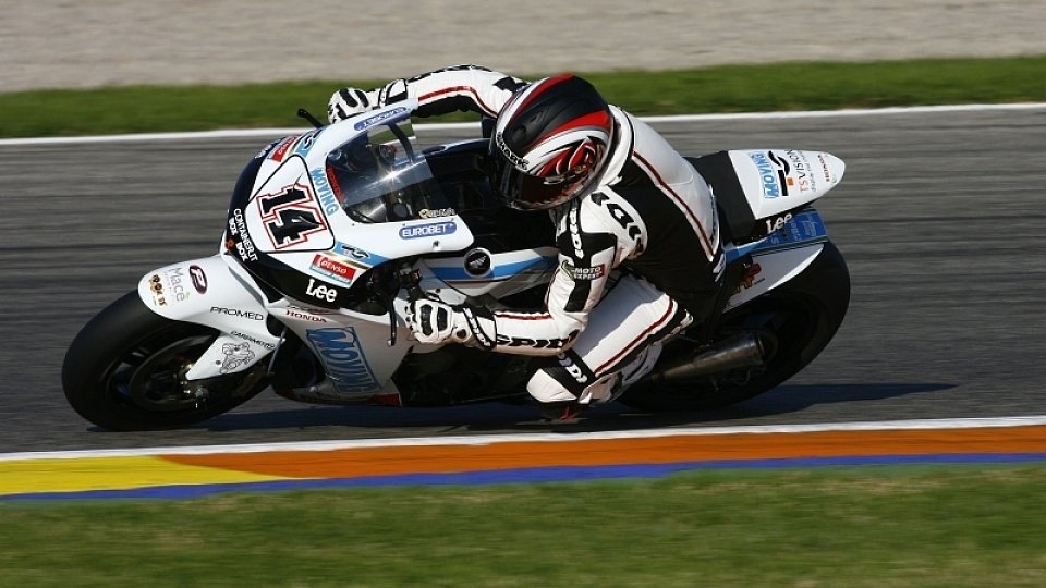 Randy de Puniet haderte wie die Anderen mit dem Regen, Foto: Honda Randy de Puniet haderte wie die Anderen mit dem Regen, Foto: Honda