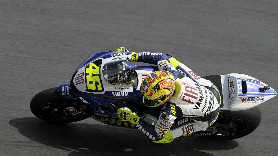Valentino Rossi packte die Qualifyier aus, Foto: Fiat Yamaha Valentino Rossi packte die Qualifyier aus, Foto: Fiat Yamaha