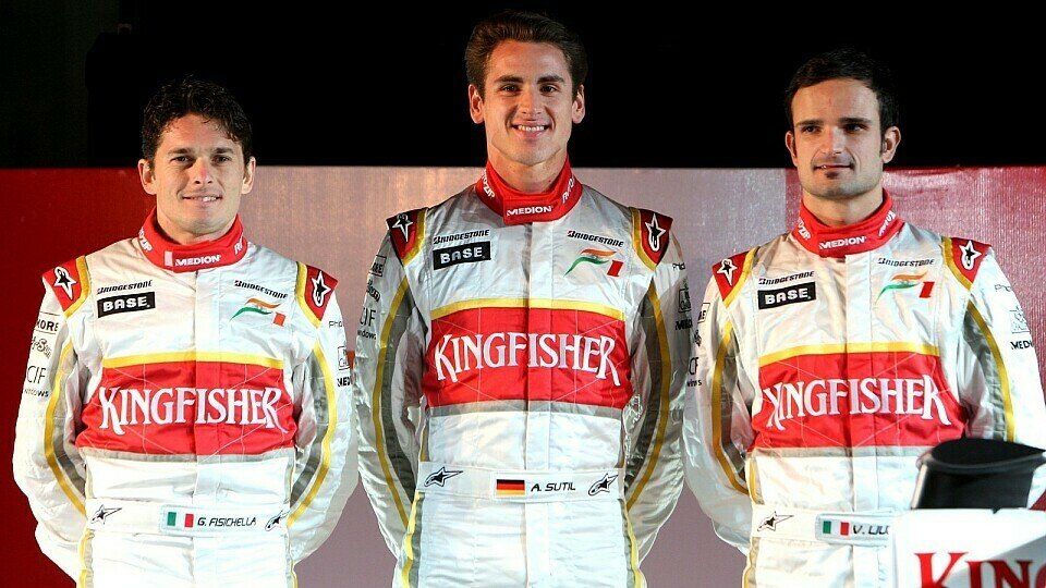 Die drei Fahrer bleiben auch 2009., Foto: Force India