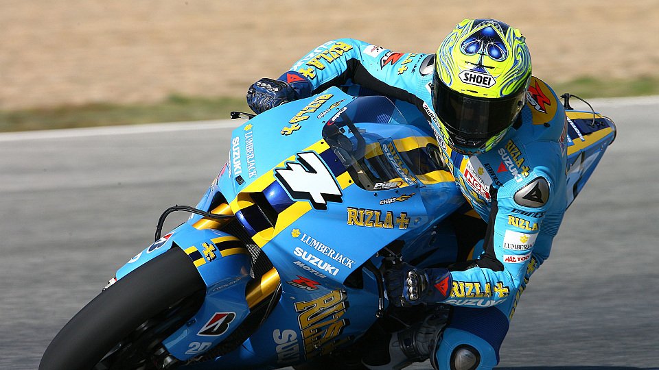 Chris Vermeulen konnte vom Regen nicht profitieren, Foto: Rizla Suzuki Chris Vermeulen konnte vom Regen nicht profitieren, Foto: Rizla Suzuki