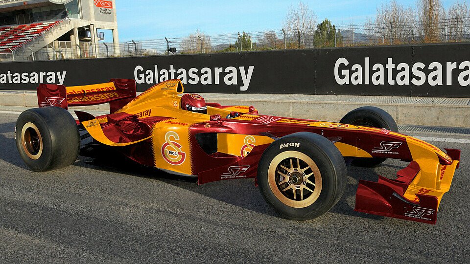 Bislang war das Auto nur in Designstudien auf der Strecke., Foto: Superleague Formula Bislang war das Auto nur in Designstudien auf der Strecke., Foto: Superleague Formula