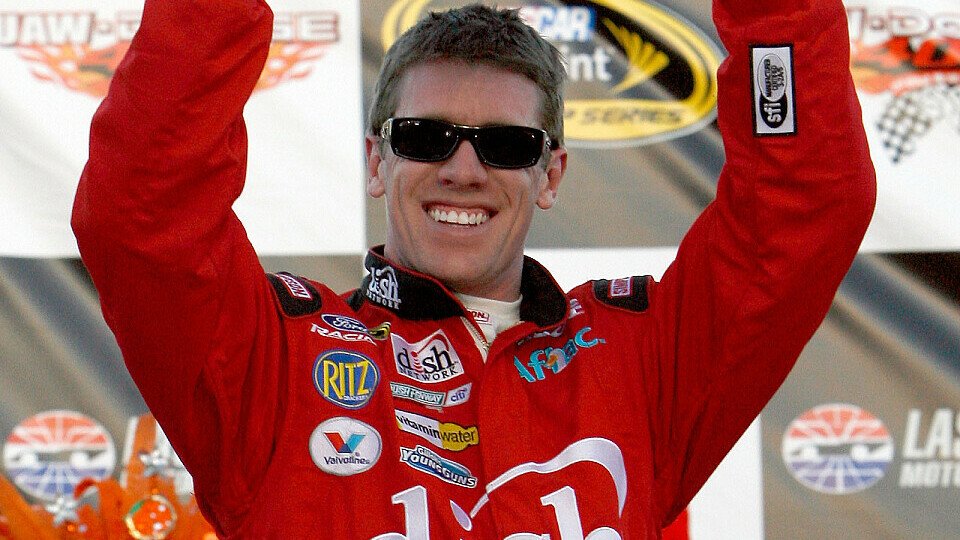 Freude bei Carl Edwards, Foto: Getty Images for NASCAR