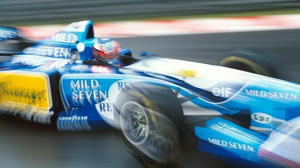 Michael Schumacher gewinnt 1995 seinen zweiten WM-Titel in Serie., Foto: Sutton