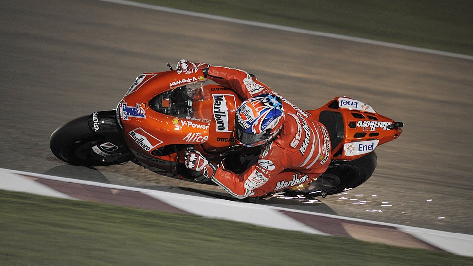 Casey Stoner lag wieder vorne, Foto: Ducati