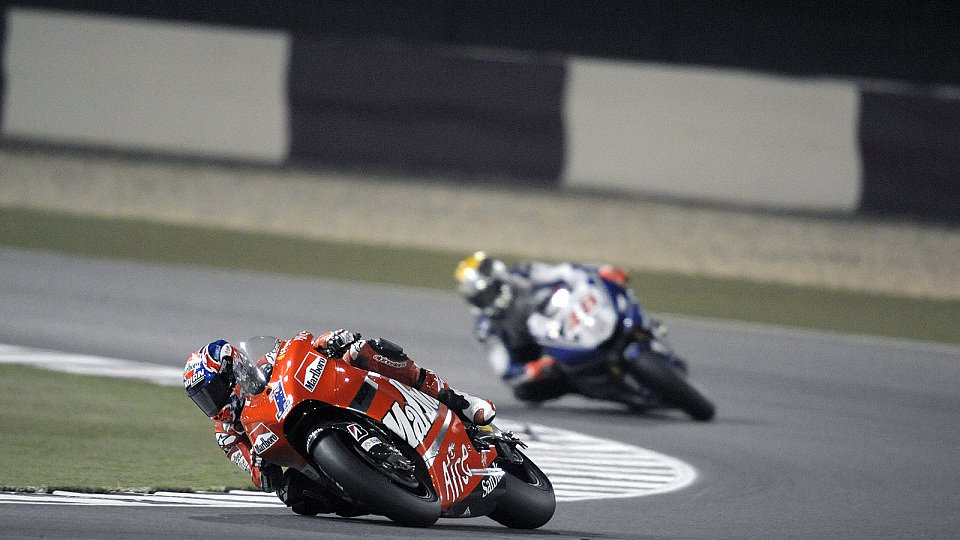 Trotz anderer Bedingungen gewann Casey Stoner mit den gleichen Reifen wie im Vorjahr, Foto: Ducati