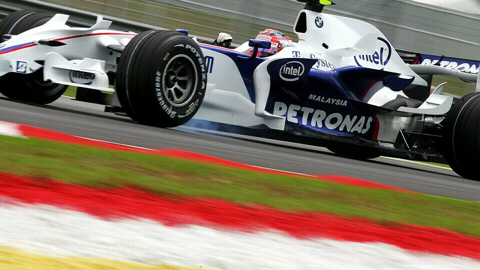 Kubica fuhr knapp an der zweiten Reihe vorbei., Foto: Sutton