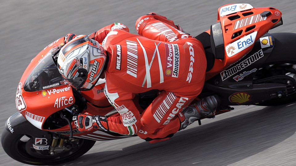 Marco Melandris Testtag endete nach einem Sturz, Foto: Ducati