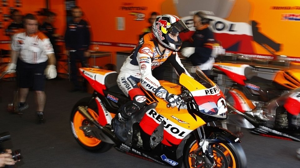 Bei Dani Pedrosa lief die Maschine ohne große Veränderungen gleich gut, Foto: Honda