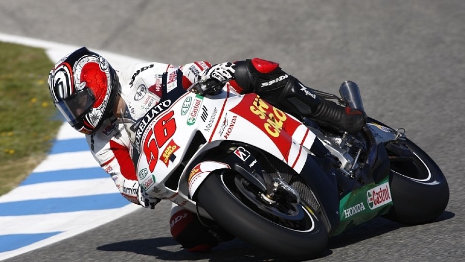 Shinya Nakano erlebte einen sonnigen Tag, Foto: Honda