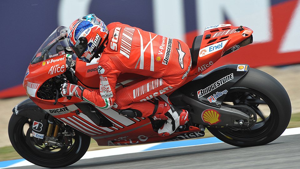 Casey Stoner bremste eigentlich so wie immer, Foto: Ducati Casey Stoner bremste eigentlich so wie immer, Foto: Ducati