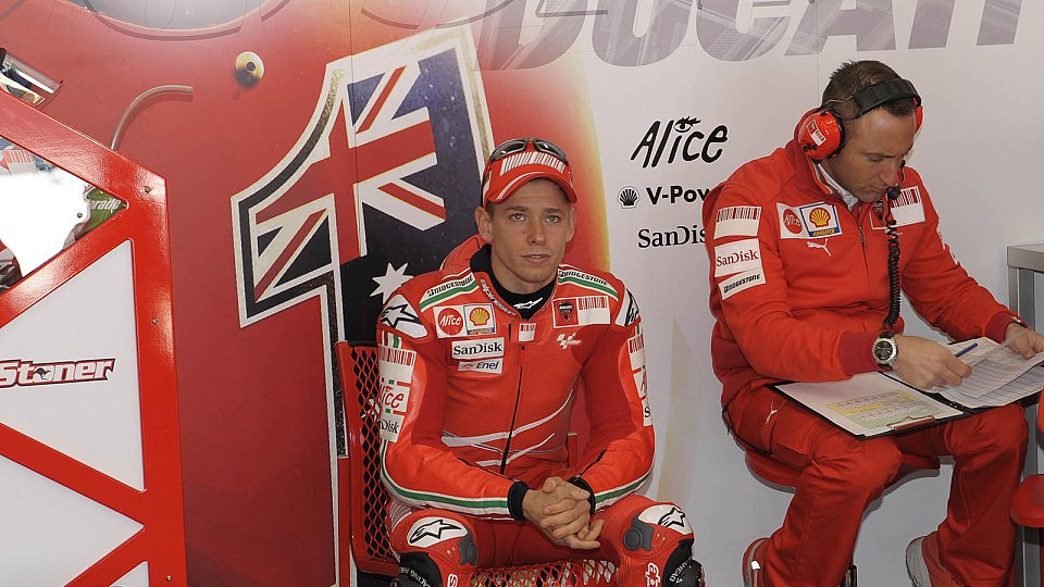 Casey Stoner ist der WM-Stand noch egal, Foto: Ducati