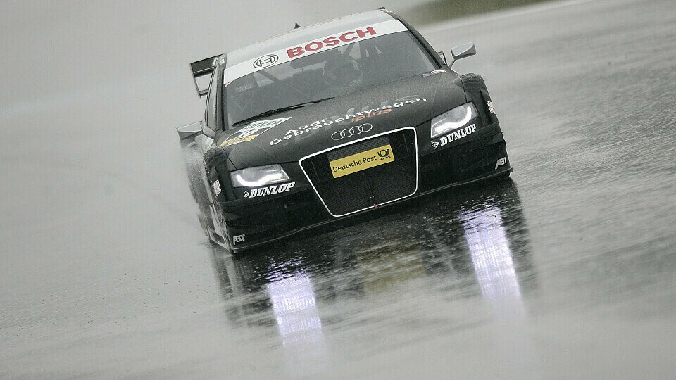 Audi sieht dem Regen gelassen entgegen., Foto: DTM