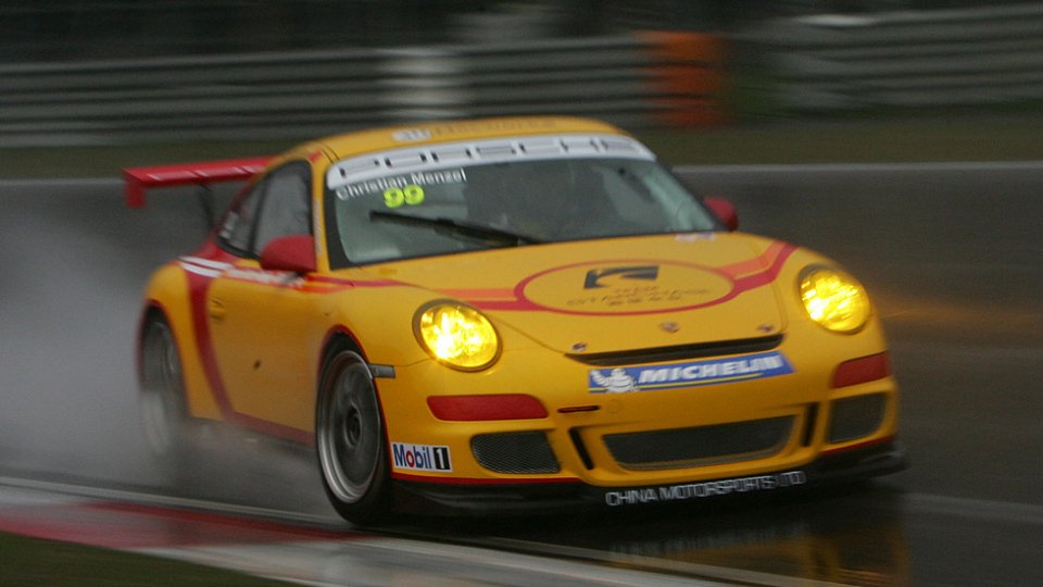 Christian meisterte den Regen., Foto: Porsche