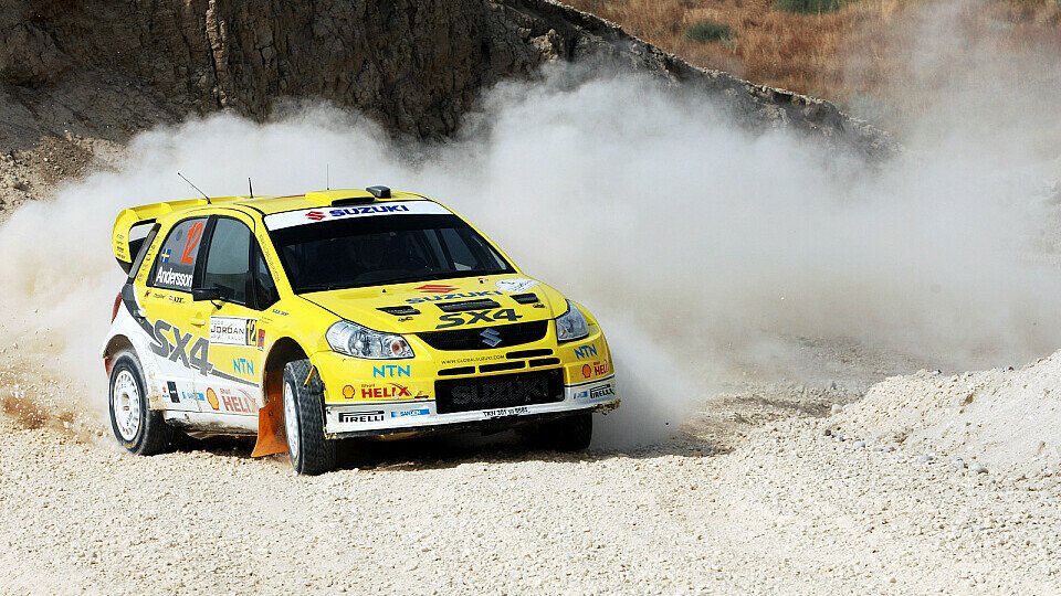 Ein Punkt aus fünf Rallyes ist zu wenig: Per Gunnar Andersson im Suzuki, Foto: Sutton
