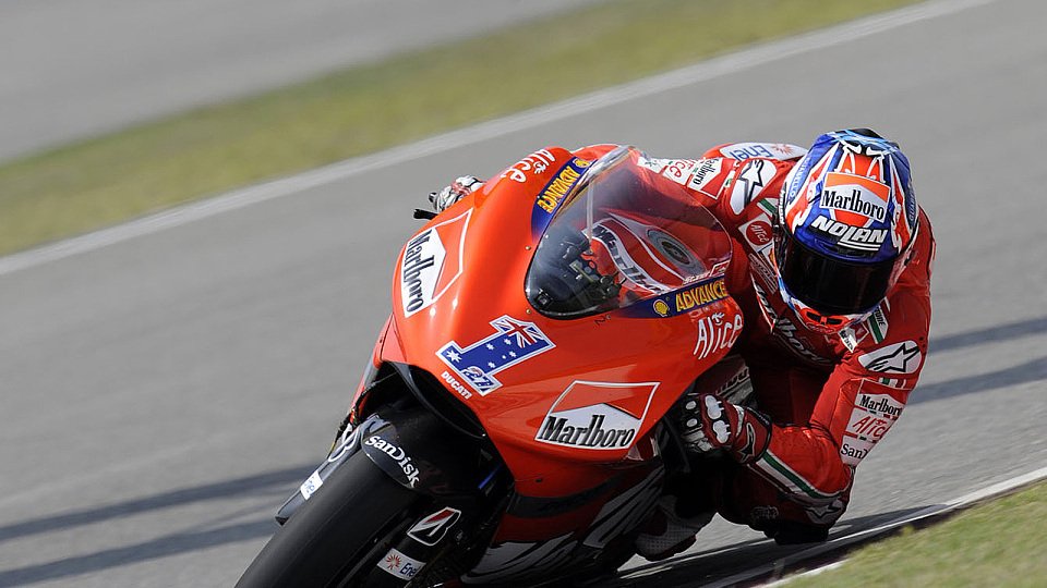 Casey Stoner konnte wieder zufrieden sein, Foto: Ducati