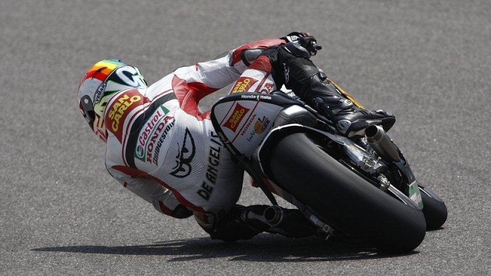 Alex de Angelis hat eine verbesserte Kupplung an seiner Maschine, Foto: Honda