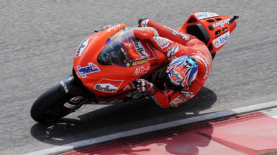 Bei Casey Stoner ging es aufwärts, Foto: Ducati Bei Casey Stoner ging es aufwärts, Foto: Ducati