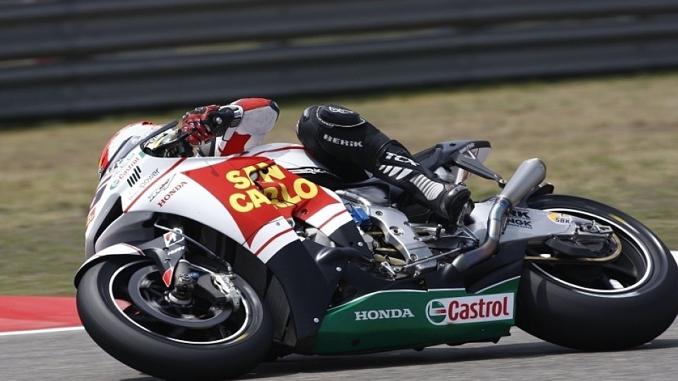 Alex de Angelis fand einen Reifen, der ihm Freude machte, Foto: Honda Alex de Angelis fand einen Reifen, der ihm Freude machte, Foto: Honda