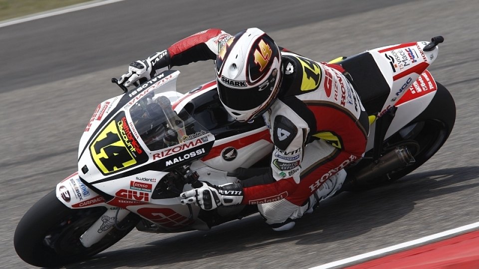 Randy de Puniet hatte es etwas eilig, Foto: Honda