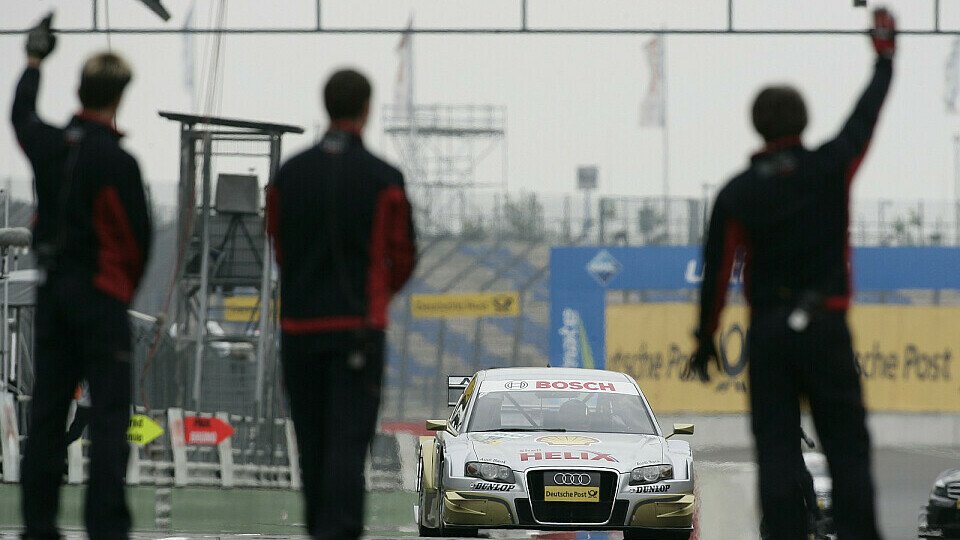 Die neue Boxeneinfahrt birgt viele Gefahren., Foto: Audi