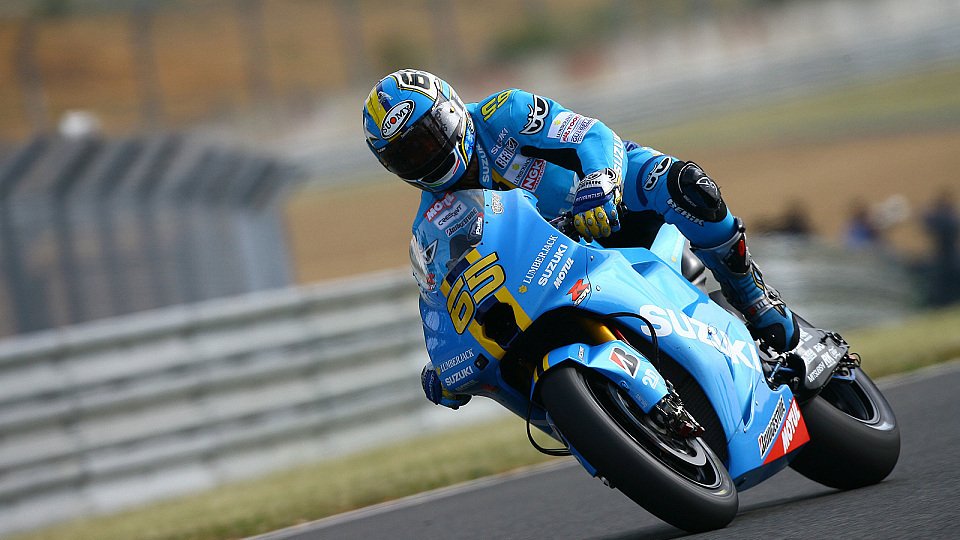 Loris Capirossi hatte Verkehr, Foto: Rizla Suzuki