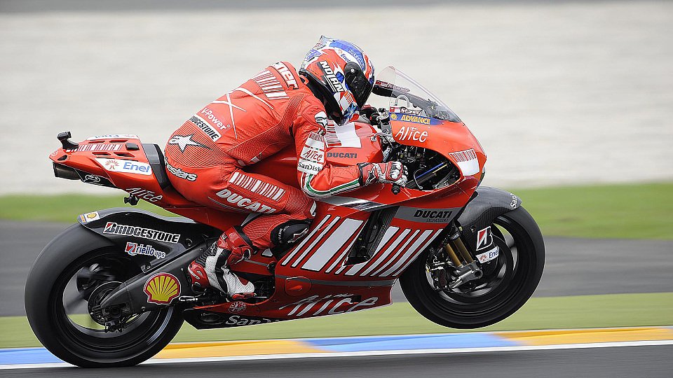 Casey Stoner wurde vom Motor gestoppt, Foto: Ducati