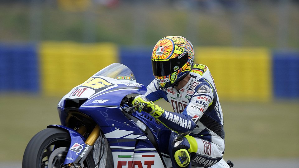 Valentino Rossi wusste schon lange, wie er feiern wollte, Foto: Fiat Yamaha