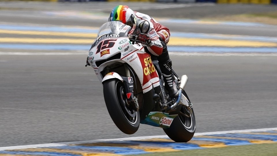 Alex de Angelis konnte seine Leistung selbst kaum glauben, Foto: Honda