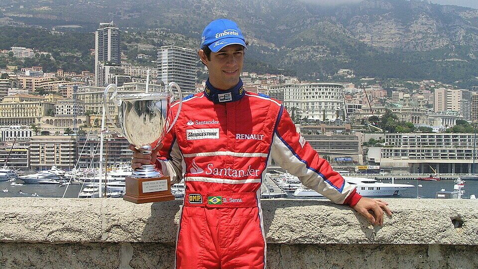 Bruno Senna freut sich über die Tabellenführung., Foto: adrivo Sportpresse