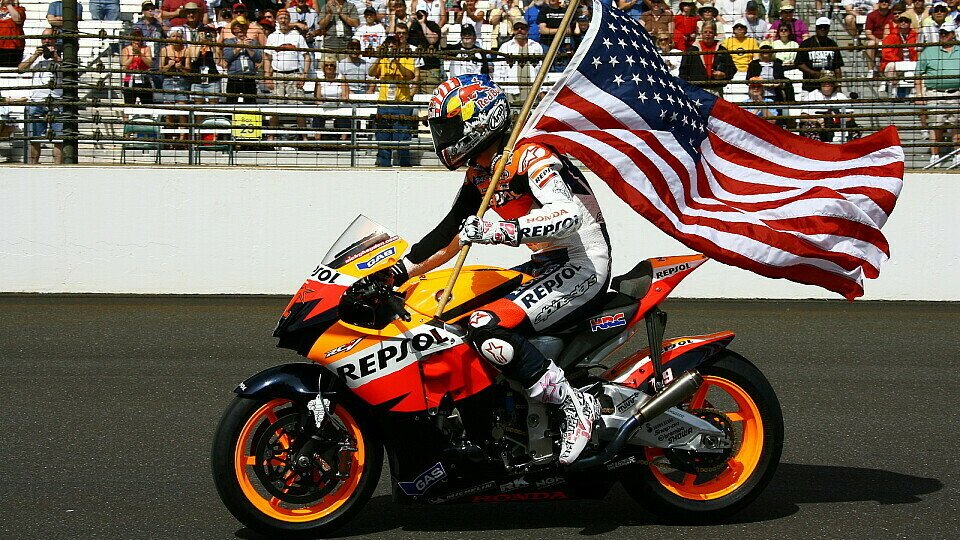 Nicky Hayden präsentierte die MotoGP den Indy 500 Fans, Foto: IMS/Jim Haines