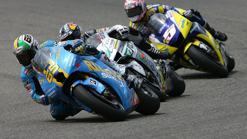Loris Capirossi schrammte an der Bestzeit vorbei, Foto: Rizla Suzuki Loris Capirossi schrammte an der Bestzeit vorbei, Foto: Rizla Suzuki