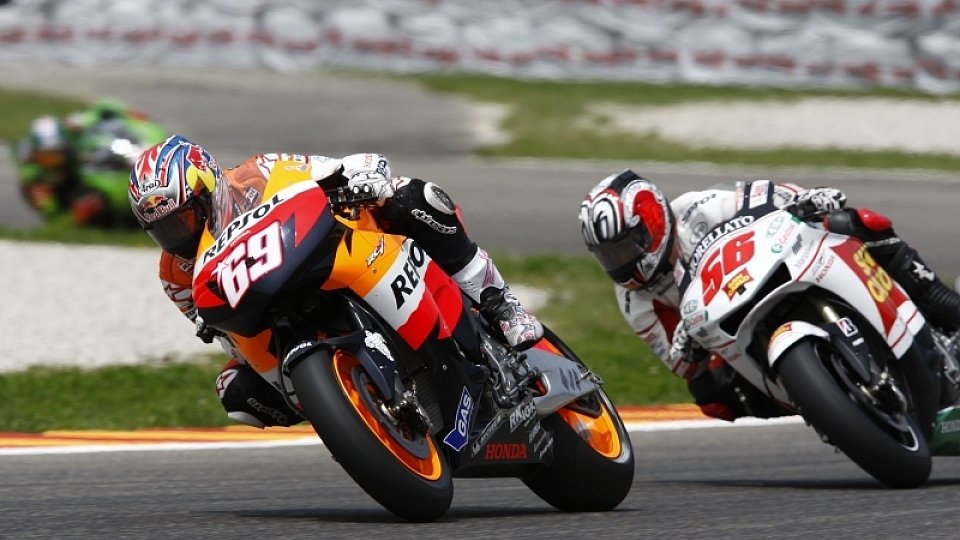 Nicky Hayden fände den neuen Motor eine gute Hilfe, Foto: Honda