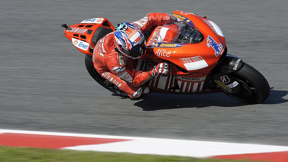 Casey Stoner fuhr die schnellste Zeit des bisherigen Wochenendes, Foto: Ducati