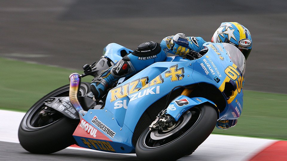 Loris Capirossi hatte zu kämpfen, Foto: Rizla Suzuki