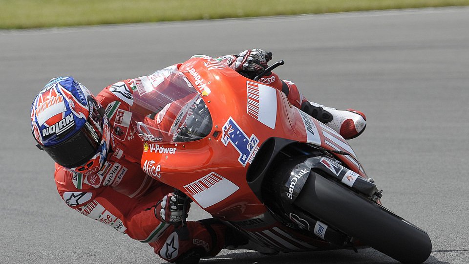 Casey Stoner scheint nicht zu stoppen zu sein, Foto: Ducati