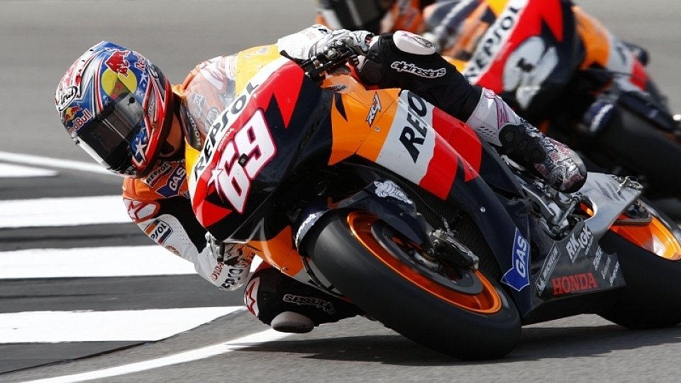 Nicky Hayden durfte den neuen Motor auf neue Bedingungen abstimmen, Foto: Honda
