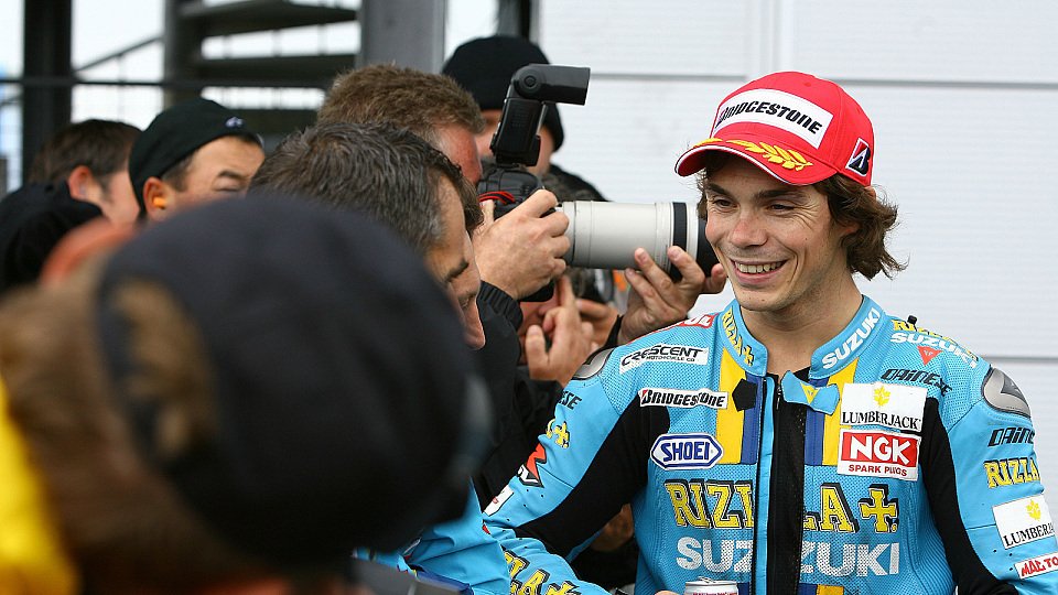 Chris Vermeulen mag Hellblau, Foto: Rizla Suzuki