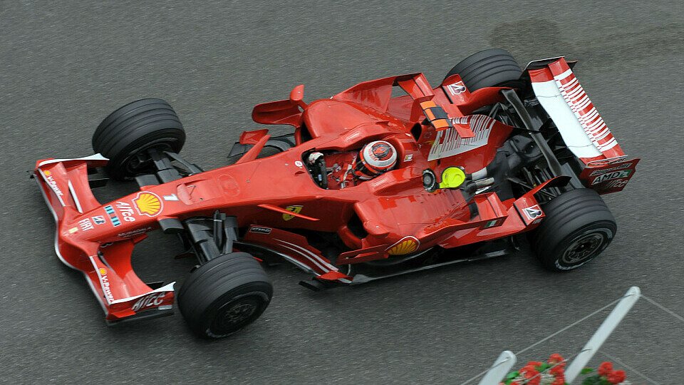 Kimi Räikkönen schleppte den F2008 ins Ziel., Foto: Ferrari