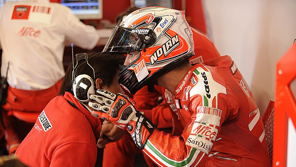 Marco Melandri mühte sich wieder vergeblich, Foto: Ducati