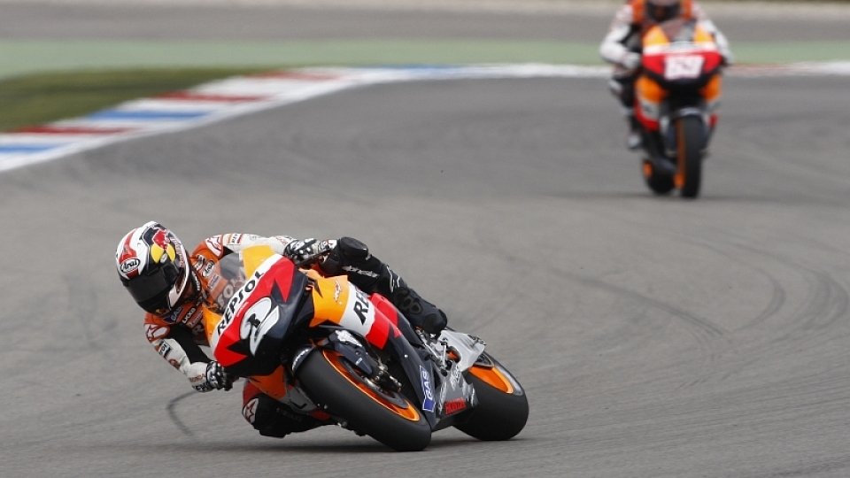 Dani Pedrosa kam die zweite Maschine nicht entgegen, Foto: Honda