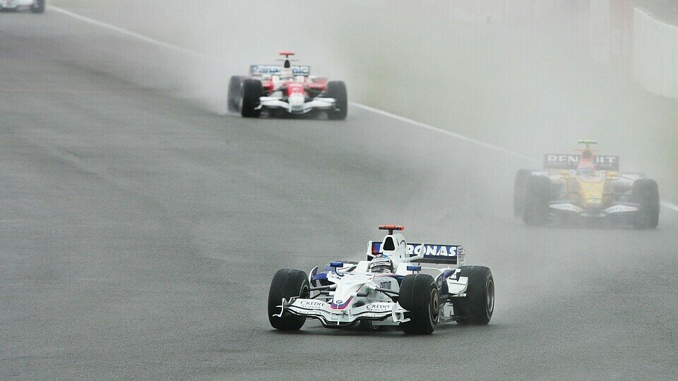 Nick Heidfeld kämpfte sich durch Wind und Wetter., Foto: Sutton