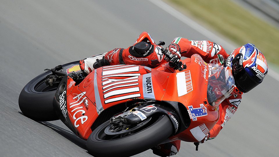 Casey Stoner hätte nicht geglaubt, dass es zur Pole reichen würde, Foto: Ducati