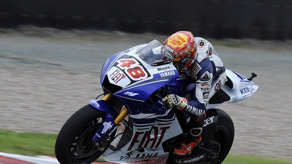 Jorge Lorenzo gab etwas zu viel Gas, Foto: Fiat Yamaha