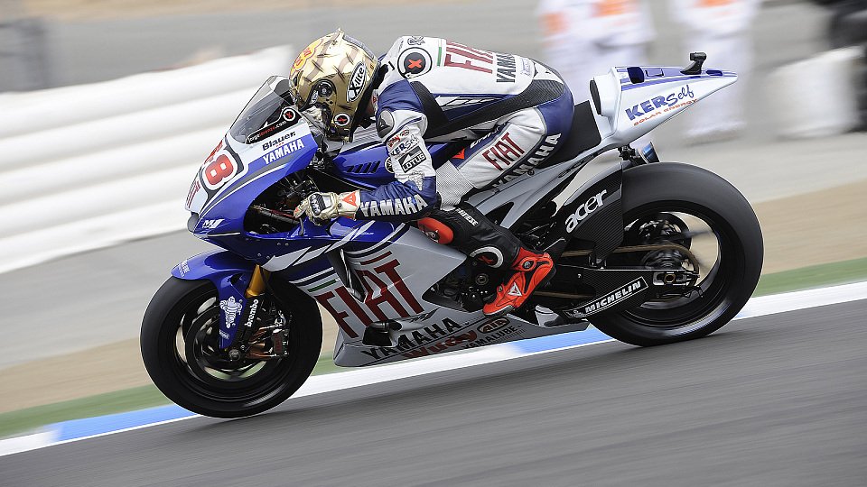 Jorge Lorenzo kann so schnell nicht Motorrad fahren., Foto: Fiat Yamaha