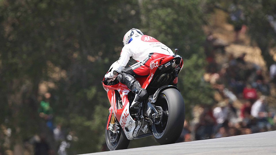 Sylvain Guintoli konnte seinen Rhythmus nicht zeigen, Foto: Alice Team