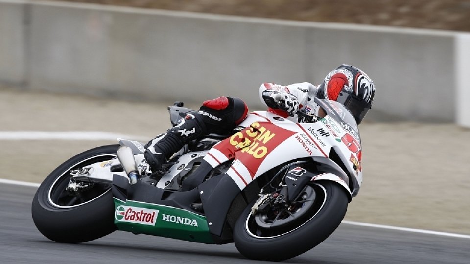 Shinya Nakano kam vertat sich beim Überholen, Foto: Honda