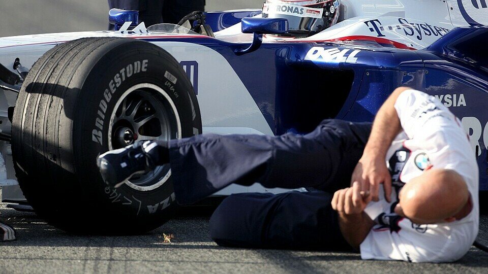 Der Mechaniker ging zu Boden., Foto: Hartley/Sutton